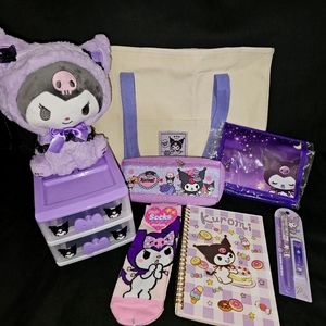 Sanrio Hello Kitty Family Purple Kuromi Set